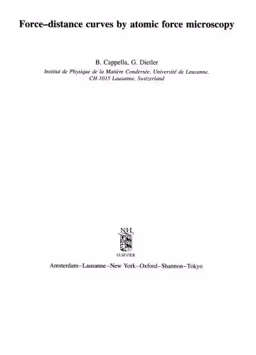 خرید و دانلود نسخه کامل کتاب Force-distance curves by atomic force microscopy
