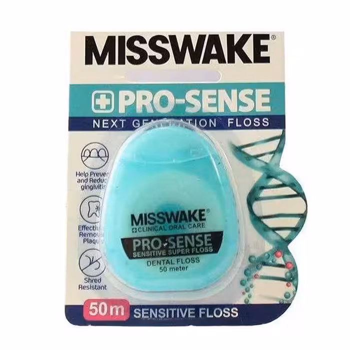 نخ دندان فوق العاده نازک میسویک Misswake مدل Pro-Sense طول 50 متر