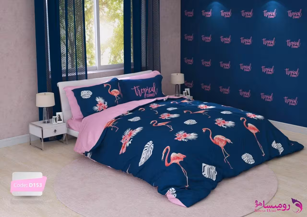 قیمت و خرید سرویس روتختی طرح فلامینگو دو نفره برند ترکسان کد d153