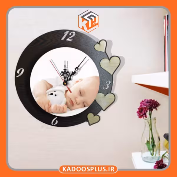 ساعت دیواری طرح قلب