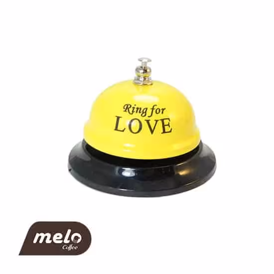 زنگ اخبار کافی شاپ زرد (رومیزی)