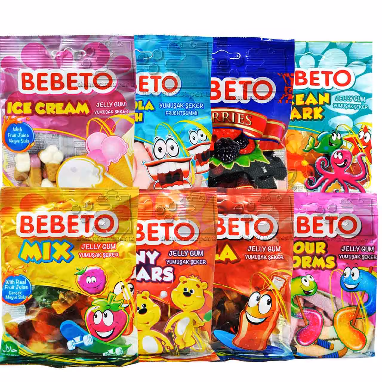 پک 8 تایی پاستیل ببتو - bebeto