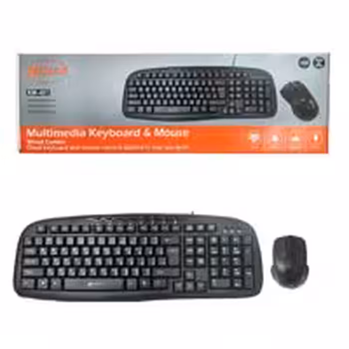 کیبورد و موس سیمدار مولتی مدیاضدآب Kaiser KM-491