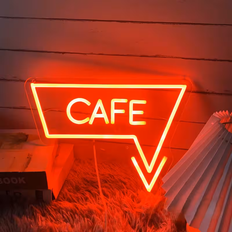 تابلو نئون رستوران و کافه کد CAFE001