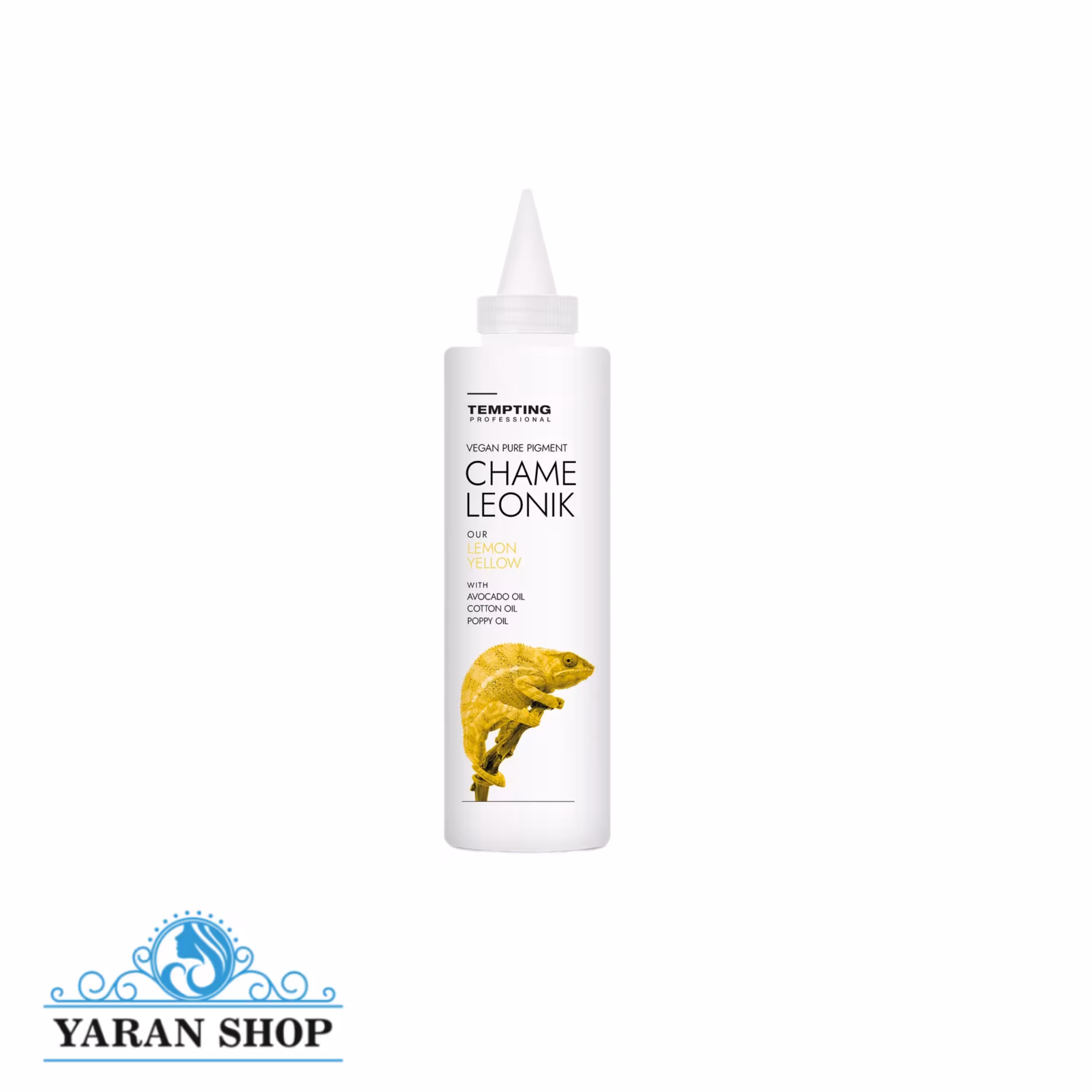 پیگمنت گیاهی تمپتینگ رنگ زرد حجم 150 میل - Lemon Yellow
