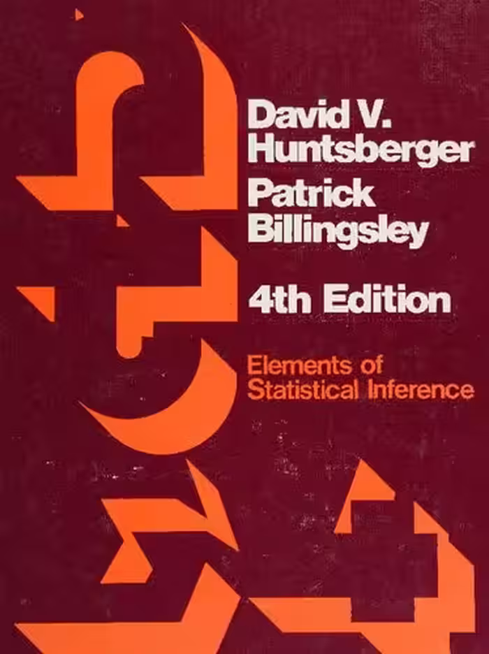 خرید و دانلود نسخه کامل کتاب Elements of Statistical Inference