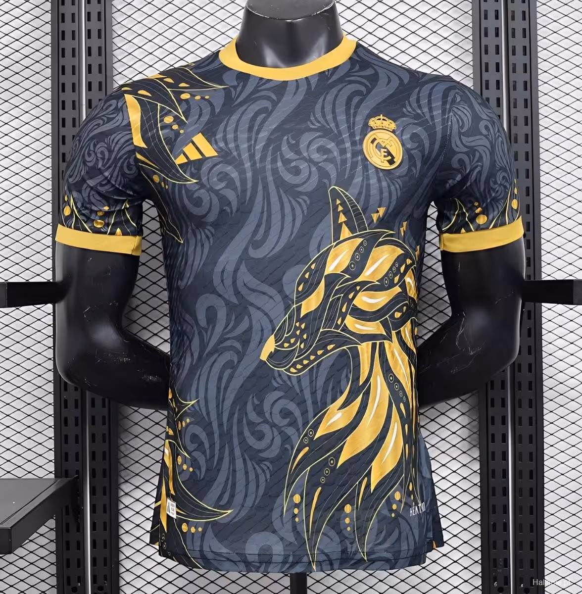 کیت کانسپت مشکی گرگ رئال مادرید 2025 پلیری