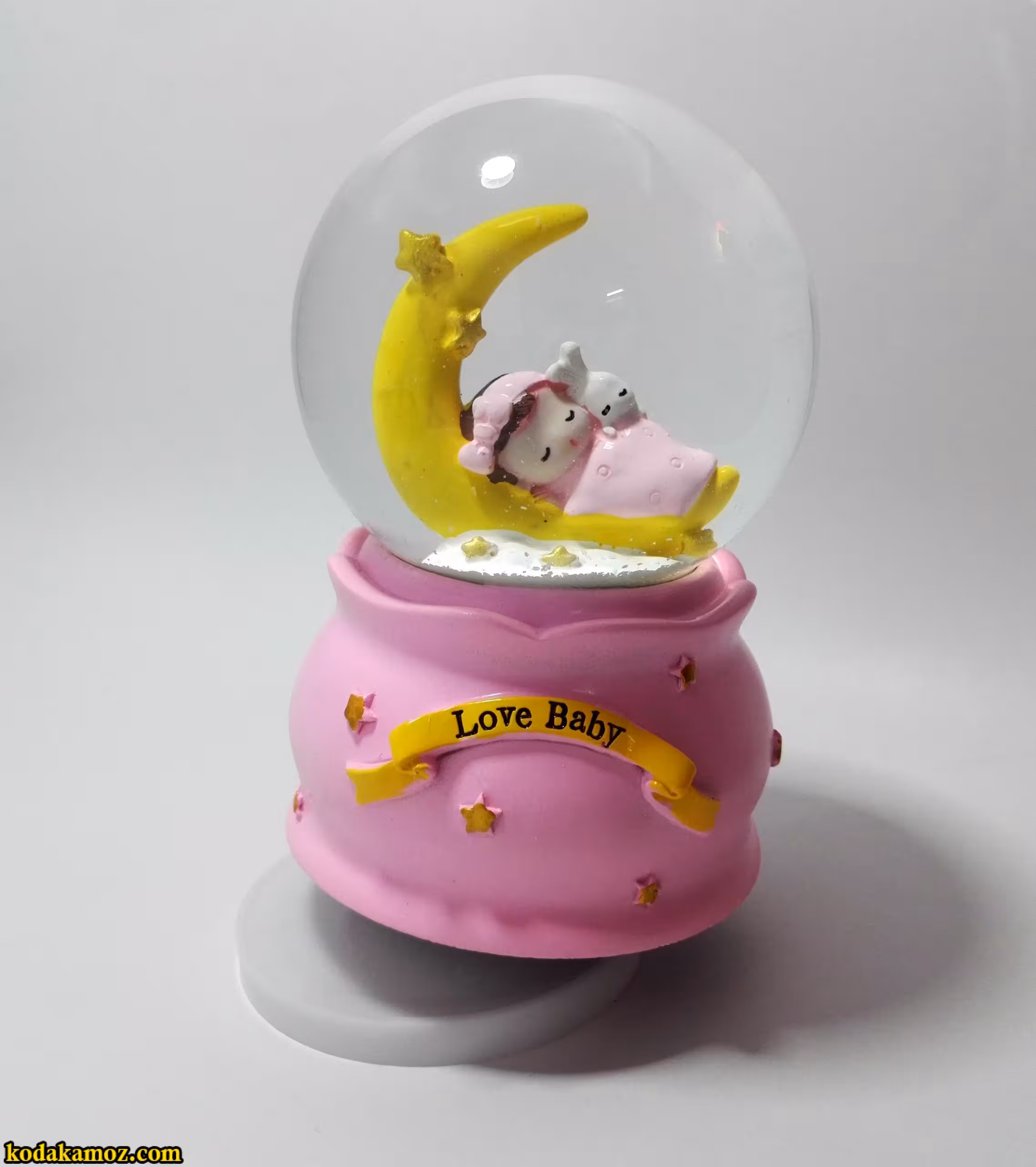 گوی موزیکال برفی (گوی موزیکال دختروپسر Love Baby) سایز متوسط