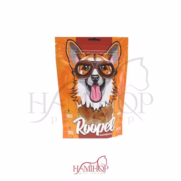 تشویقی سگ ارگانیک روپل مدل گردن مرغ 10عدد Roopel