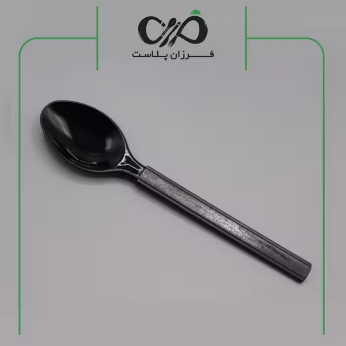 قاشق یکبار مصرف اترک مشکی وی آی پی VIP (1000عددی)