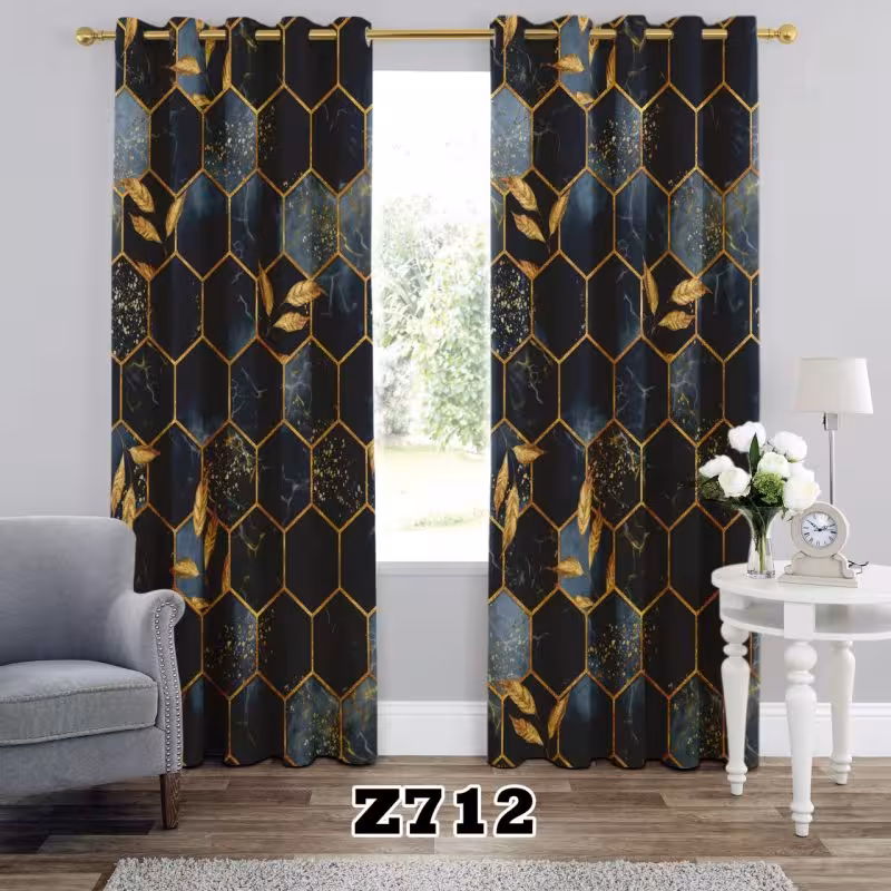 پرده سه بعدی طرح لانه زنبور