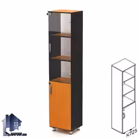 کتابخانه کناره تمام شیشه BCSN725