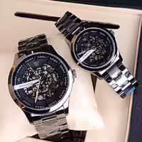 ساعت مچی ست ویمبرلی اورجینال اتومات خاکستری مشکی مدل WB-AS316G