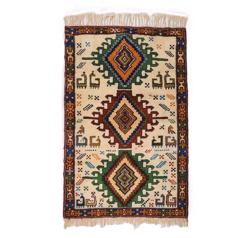 فرش دستباف دو و نیم متری طرح خراسان کد 4020582