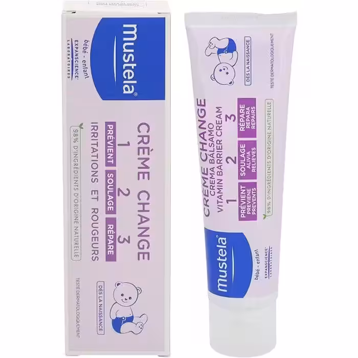 کرم سوختگی و محافظ پای کودک ماستلا Mustela ویتامین بریر 3 2 1 حجم 100 میل