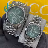 خرید ست ساعت زنانه و مردانه سیتیزن اسپشیال سه موتوره فعال کیفیت عالی ساخت ژاپن استیل رنگ ثابت کد 2116018 - ردگل