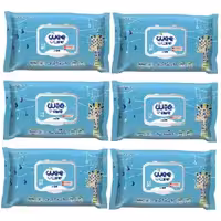 دستمال مرطوب کودک وی کر مدل عصاره جو و روغن پنبه دانه 6 بسته 72 عددی
