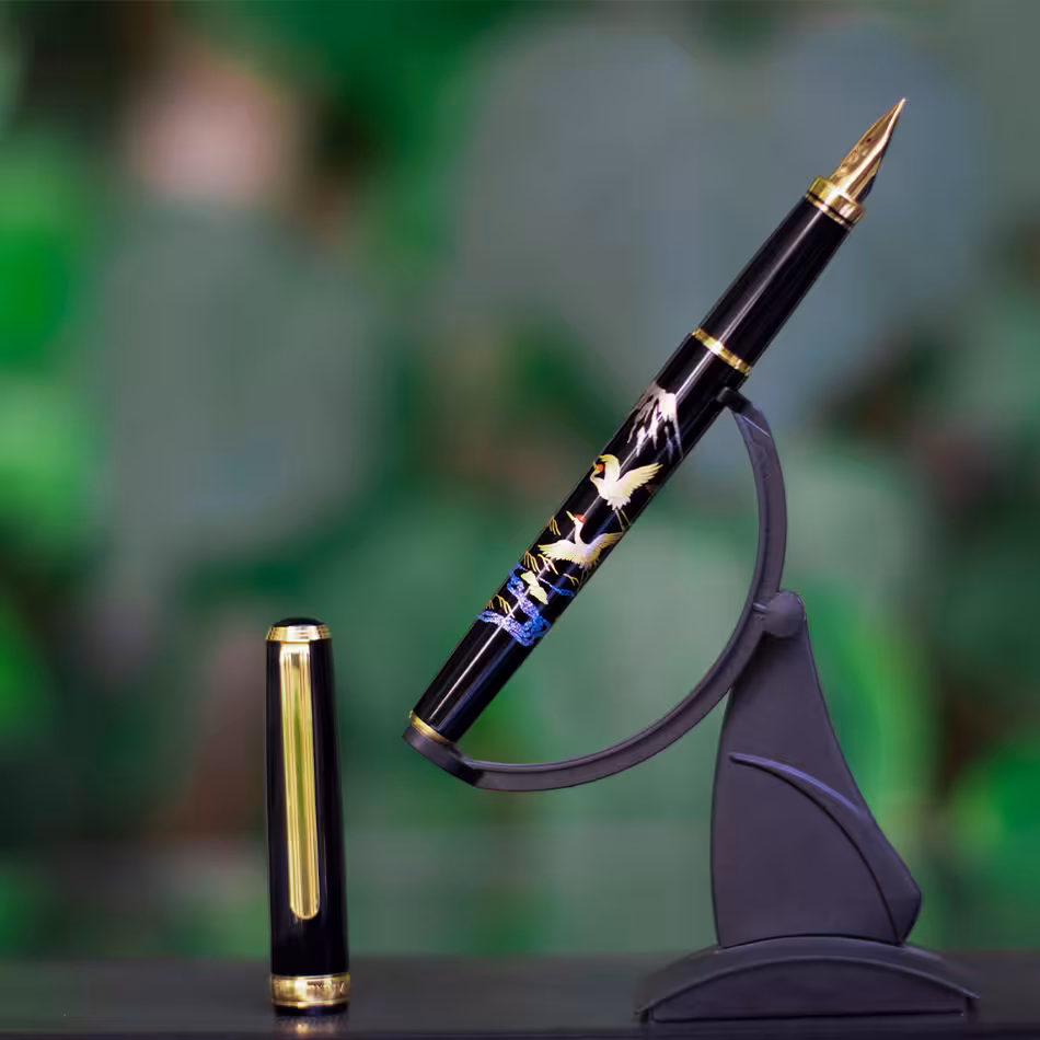 خودنویس پلاتینیوم Maki-e Crane & Mt.Fuji