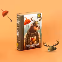 پازل کودک KID FANS مدل گوزن  Wonder Land DEER کد KS2426