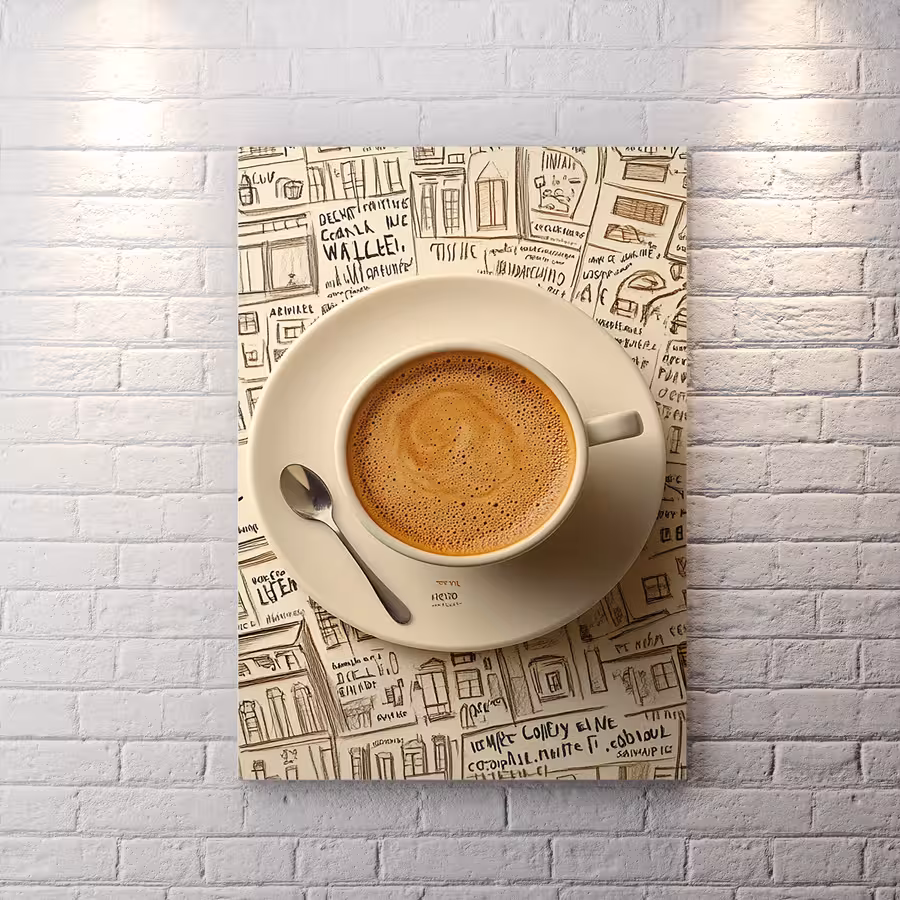 تابلو شاسی دکورانیو برای کافه HQCs-2610