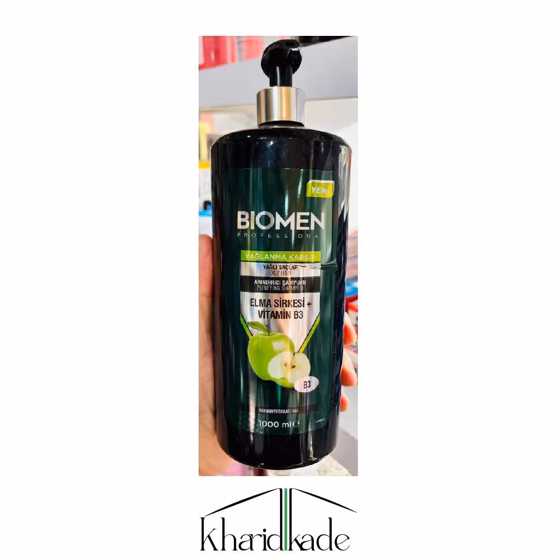 شامپو بیومن عصاره سرکه ی سیب