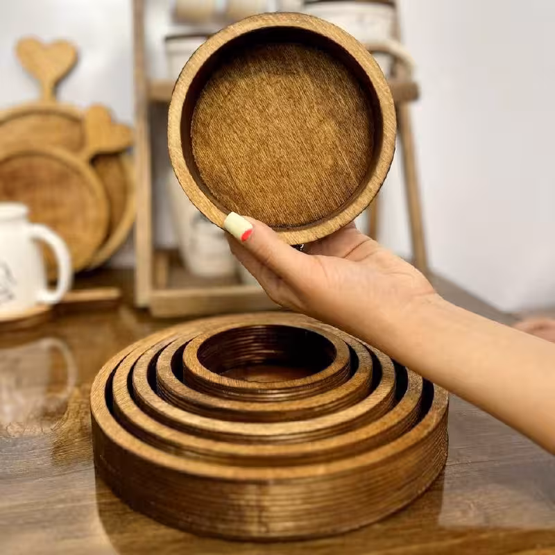 اردو خوری 5 تکه گرد 33 میلار (پست پیشتاز پس کرایه)