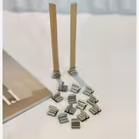 پایه فلزی فیتیله چوبی شمع 10 عددی