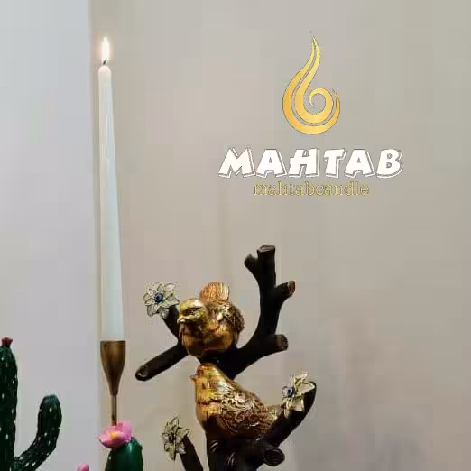 شمع قلمی 30 سانت سفید بسته 12 عددی