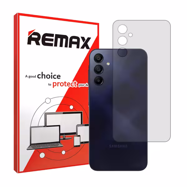 گلس پشت گوشی سامسونگ Galaxy A15 مدل شفاف برند ریمکس کد S