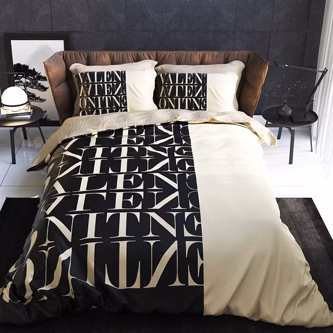 سرویس لحاف روتختی ترکسان کد D255 دو نفره 6 تکه