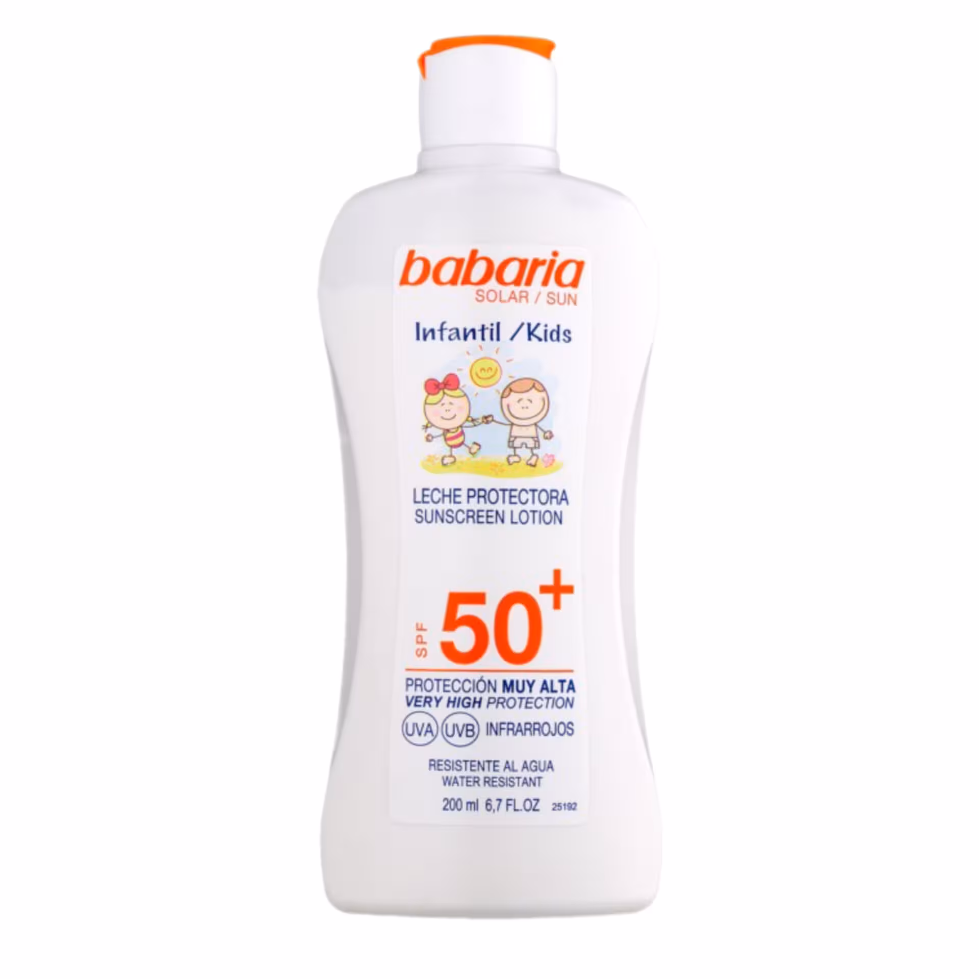 کرم ضدآفتاب کودک باباریا SPF50 حجم 200 میل اورجینال | محافظت بالا برای پوست حساس کودکان