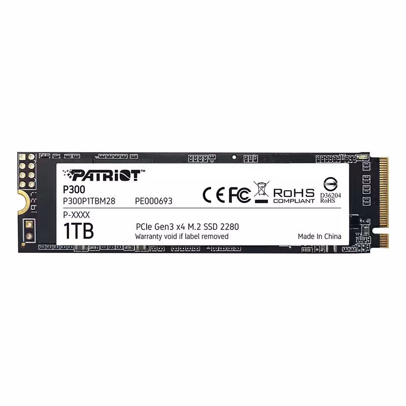 حافظه SSD اینترنال پاتریوت مدل P300 ظرفیت 1 ترابایت
