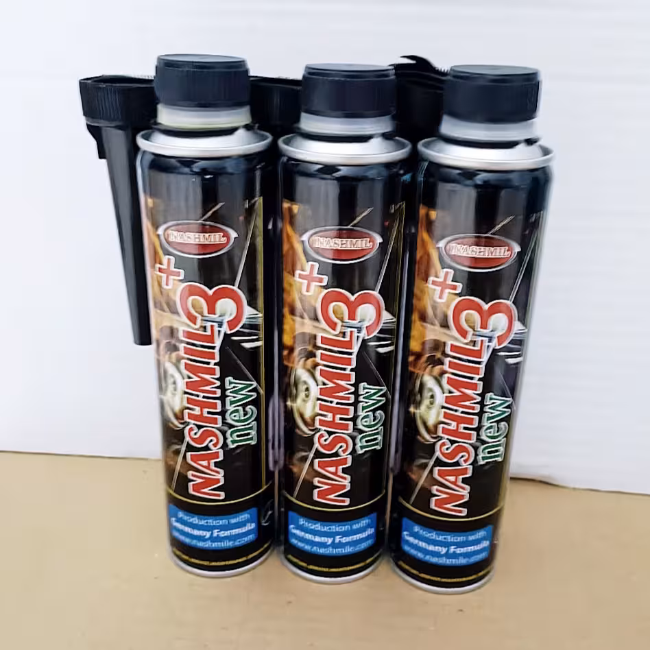 مکمل بنزین (پک 3عددی) اکتان بوستر نشمیل3 پلاس 360 میلی لیتر  NASHMIL  (تحت لیسانس نشمیل آلمان)