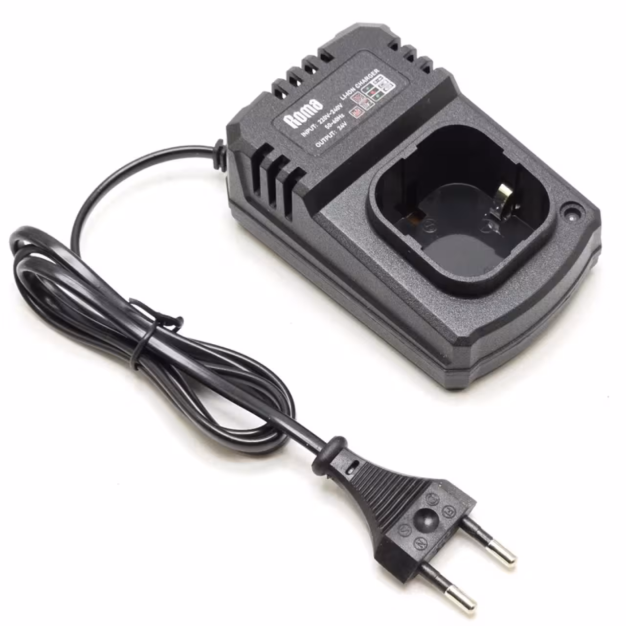 شارژر باتری دریل شارژی براشلس چهار سلول پایه ای مدل 24 ولت