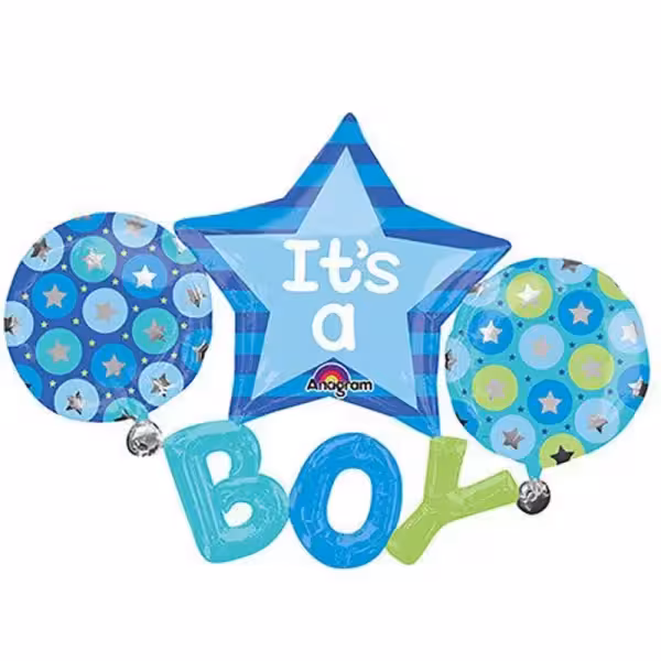 بادکنک فویلی 5 تکه نوزاد its a boy