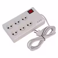 محافظ برق صوتی تصویری 6 خانه الون با کابل 3 متری VP9006