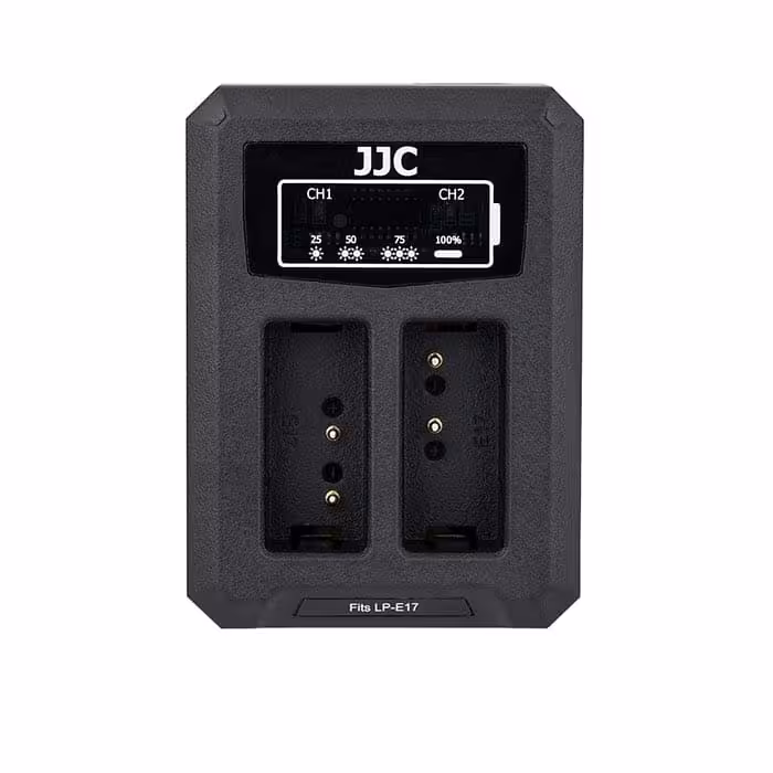 شارژر دوقلو USB باتری دوربین کنون جی جی سی مدل DCH-LPE17