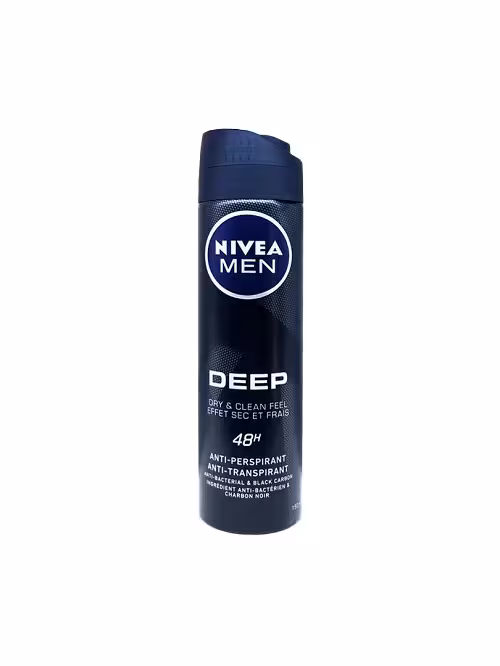 اسپری ضد تعریق نیوآ Nivea مردانه مدل DEEP حجم 150 میلی لیتر