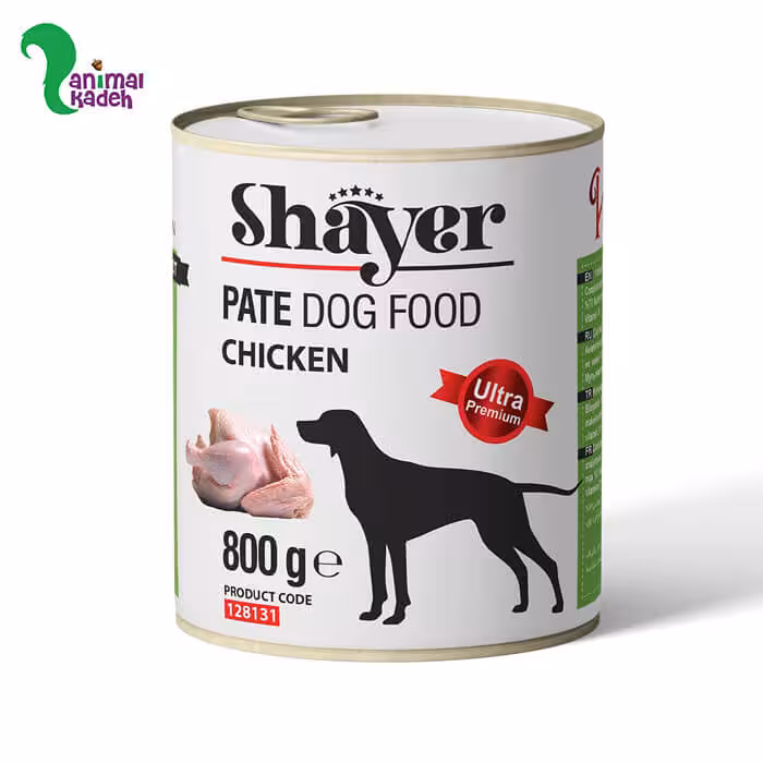 کنسرو شایر سگ 800 گرمی پته مرغ