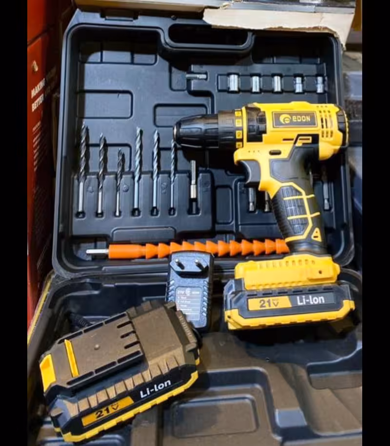 دریل شارژی پیچ گوشتی شارژی 21 ولت ادون edon مدل 21Ad