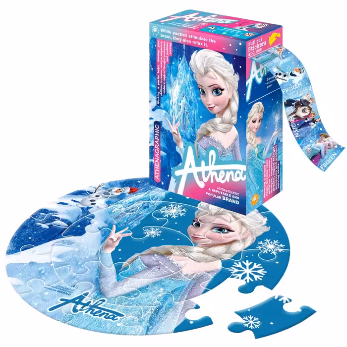 پازل دایره ای 20 تکه آتنا طرح Frozen ElsaAtena