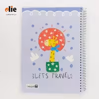 دفتر سیمی 100 برگ مجلد ایمان طرح 106