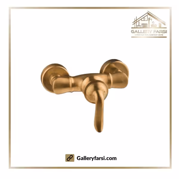 شیر توالت شودر مدل لوکا طلایی مات