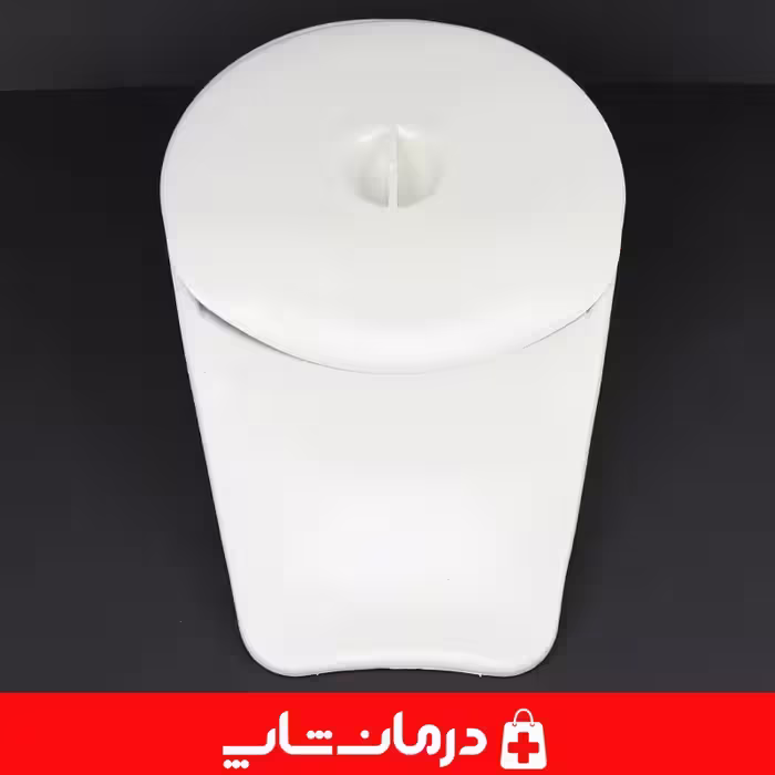 لگن بیمار درب دار پلاستیکی لگن مدفوع زیر بیمار