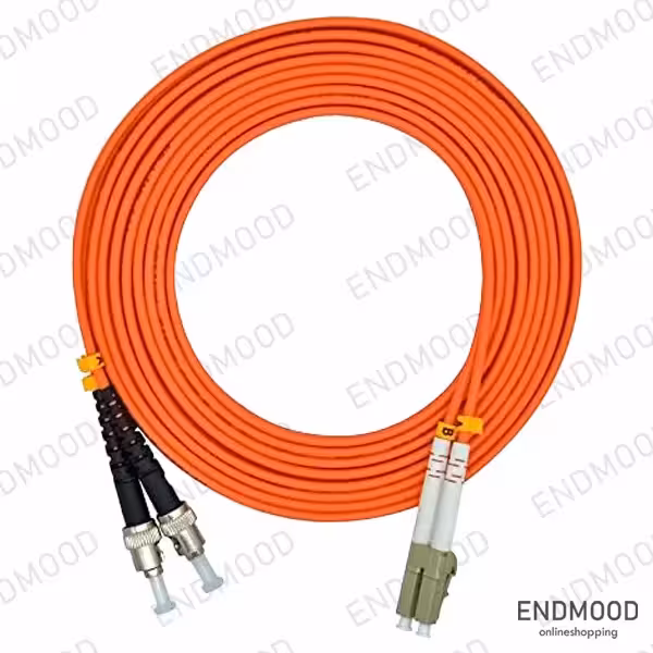 پچ کورد فیبر نوری 1 متری نگزنس LC-ST داپلکس مالتی مود Nexans