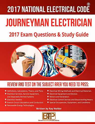 خرید و دانلود نسخه کامل کتاب 2017 Journeyman Electrician Exam Questions and Study Guide - pdf