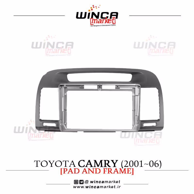 قاب مانیتور اندروید مناسب تویوتا کمری 2001-06