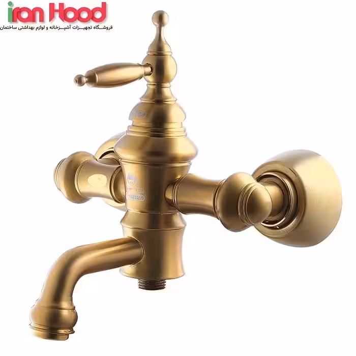 شیر دوش حمام درخشان مدل بل طلامات