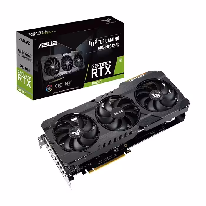 کارت گرافیک ایسوس TUF Gaming GeForce RTX 3060 TI V2 OC Edition 8GB