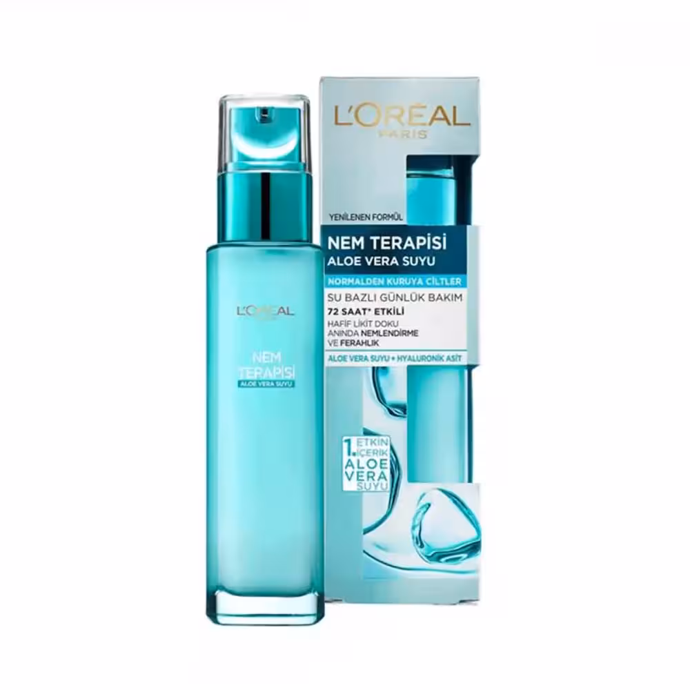 سرم آبرسان لورال Loreal عصاره آلوئه ورا پوست نرمال تا خشک حجم 70 میل